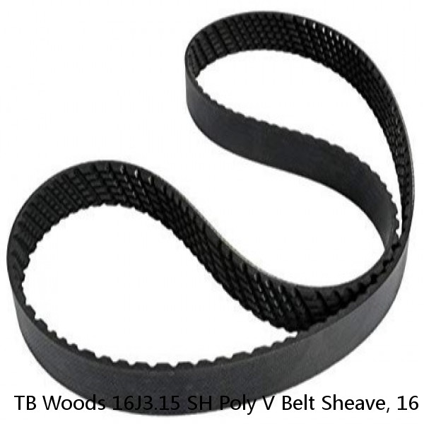 TB Woods 16J3.15 SH Poly V Belt Sheave, 16 Groove, J Type, 3.15" OD, SH Bushing
