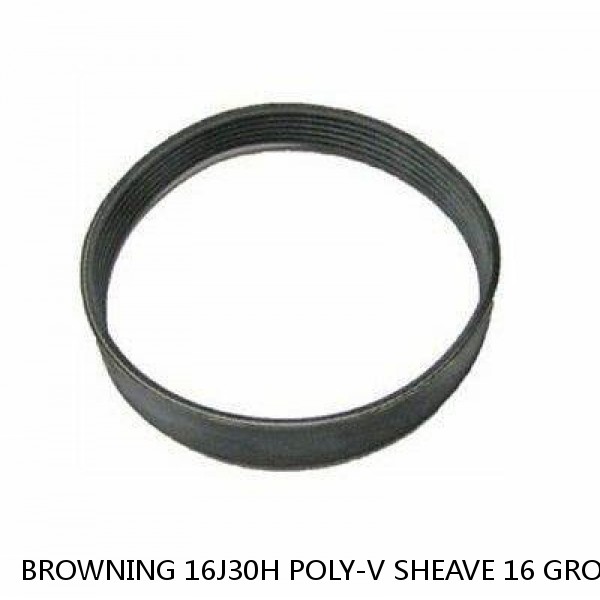 BROWNING 16J30H POLY-V SHEAVE 16 GROOVES 3.0OD 3.0PD 2 9-16ID USES H BUSHING NEW #1 small image