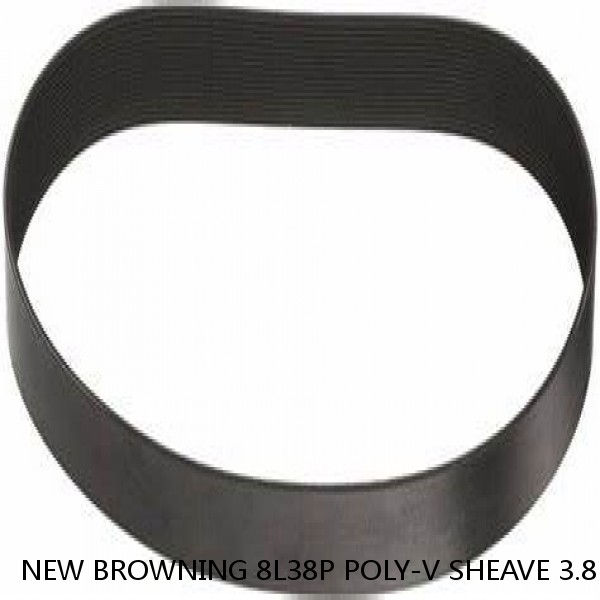 NEW BROWNING 8L38P POLY-V SHEAVE 3.8 PITCH 8 GROOVE 2 1/2" ID 5/8KW P7001 #1 small image