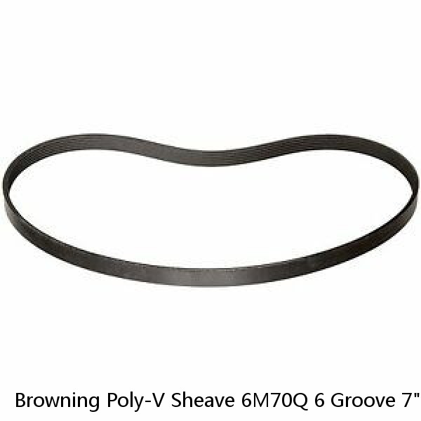 Browning Poly-V Sheave 6M70Q 6 Groove 7" Requires Q1 Bushing #1 image
